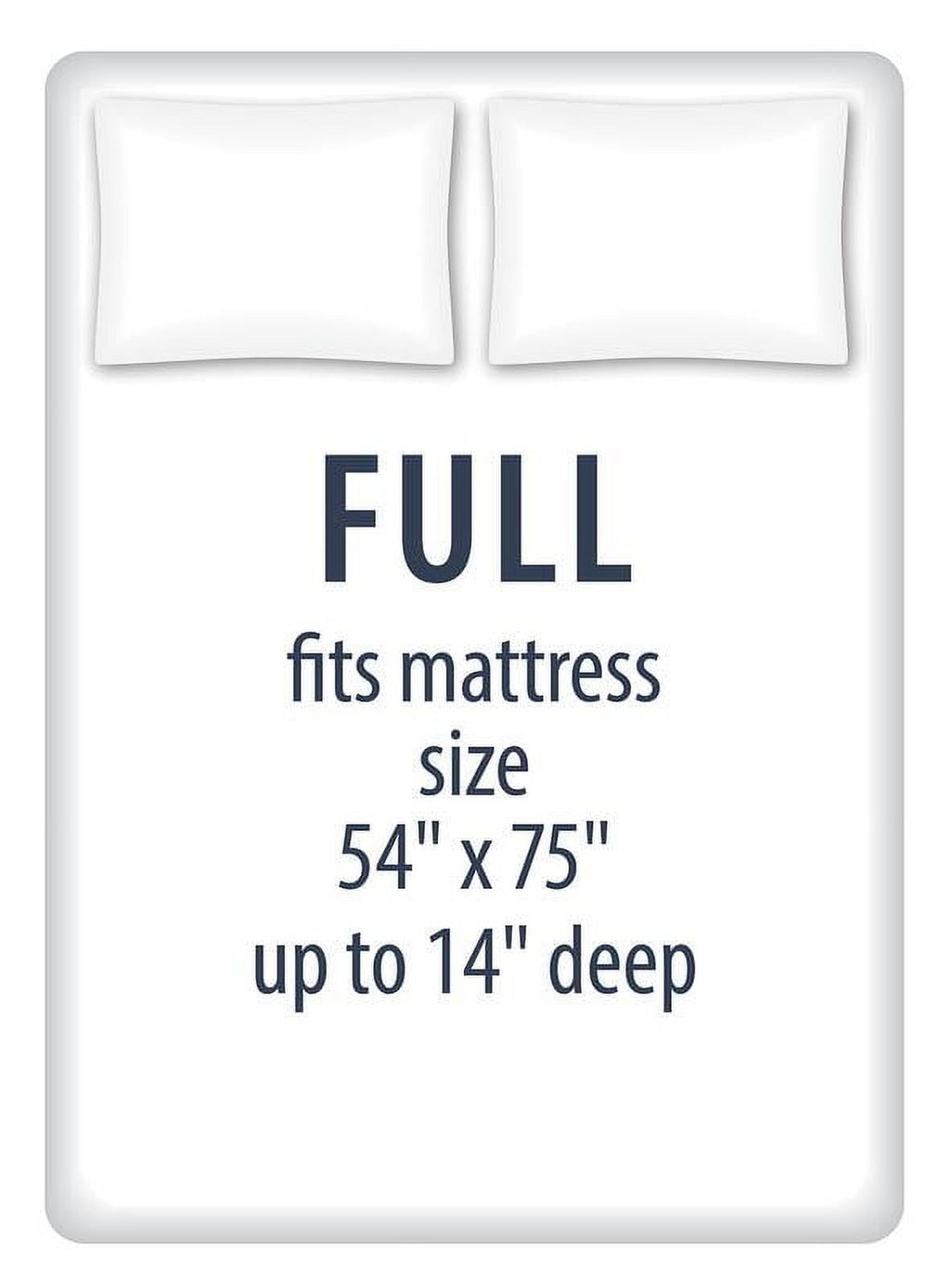 Kids Soft Microfiber Sheet Set, Navy Blue Stars, Full, 4 Pieces, Easy Care - Image 6