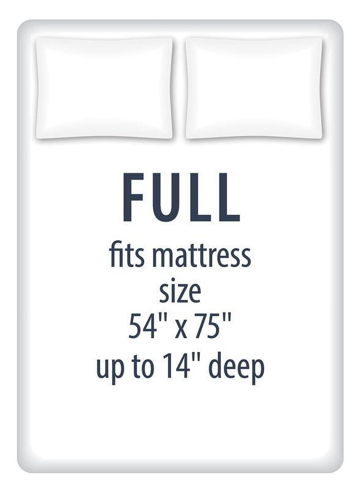 Kids Soft Microfiber Sheet Set, Navy Blue Stars, Full, 4 Pieces, Easy Care - Image 6