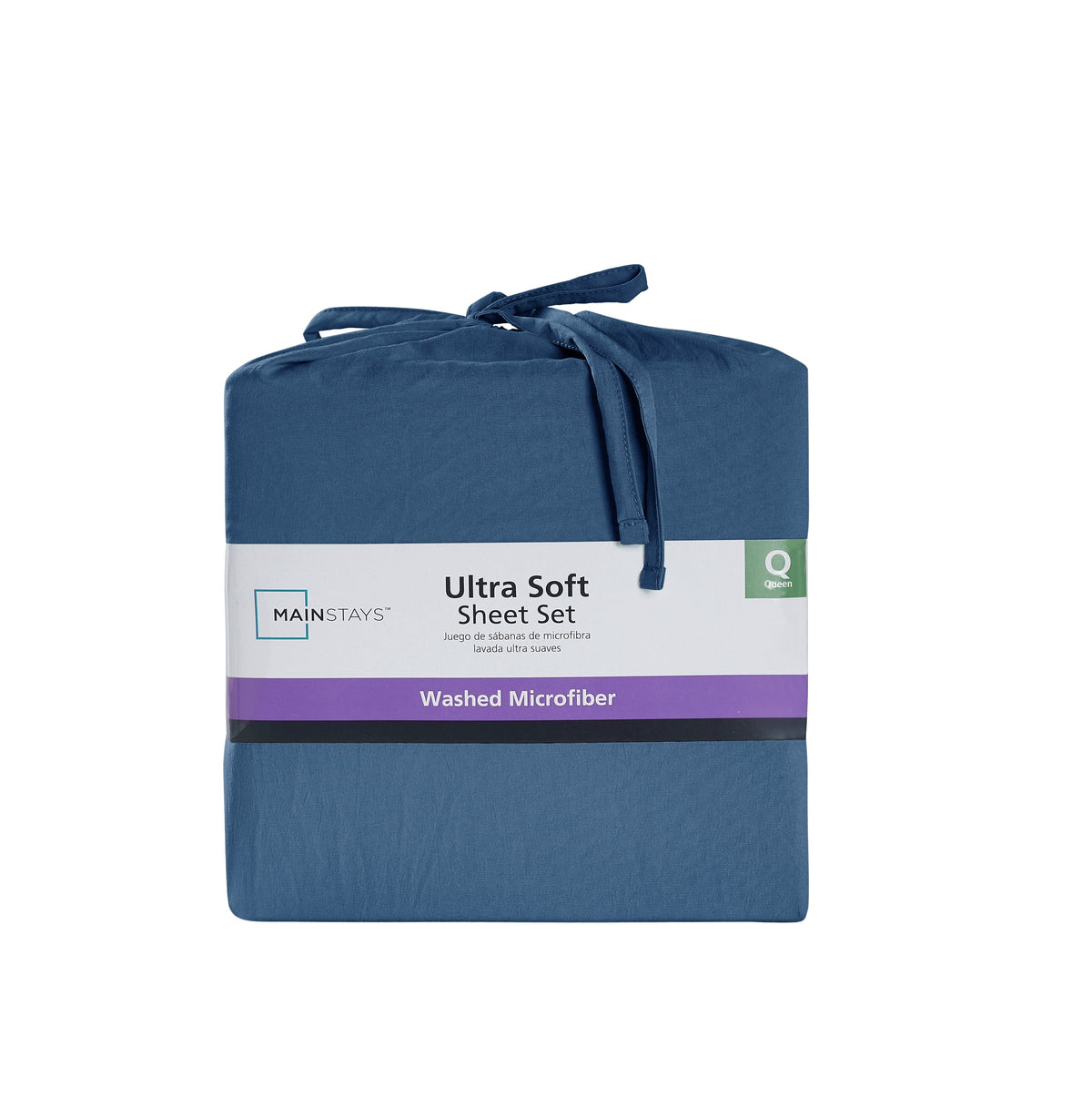 Ultra Soft Microfiber Bed Sheet Set, Twin-XL, Indigo, 3 Piece - Image 3